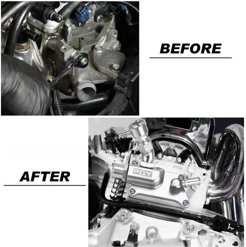 Upper Coolant Housing Straight Inlet with Integrated Filler Neck Compatible with Honda K24 K20Z3 Black in Saudi Arabia