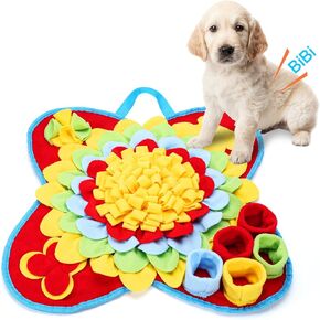 AMIR Upgraded Snuffle Mat for Dogs, 20'' x 20'' Dog Puzzle Mat, Dog Feeding Mat for Smell Training Slow Eating, Foldable Pet Snuffle Mat for Sniffing, Small Medium Large Dogs