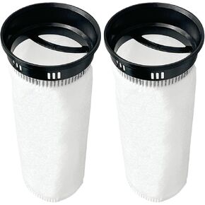 2 Pack 4 Inch Ring Felt Filter Socks 200 μm, 2 Pack Black Plastic Aquarium Felt Filter Bags, 4 Inch Diameter by 10.8 Inch Long