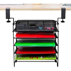 File Organizer that Attaches Under the Desk