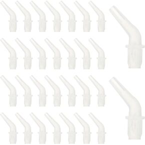 GORGECRAFT 10PCS Single Placer Angled Tip Diamond Pen Painting Drill Pen Tips White Plastic Replacement Pen Heads Tools for Diamond Paint Pen Accessories