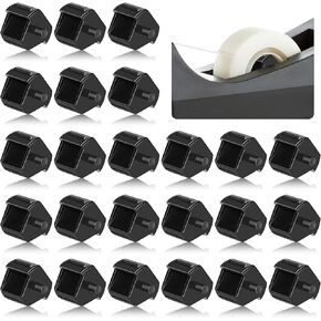 Tape Dispenser Replacement Core, 24Pcs Black Plastic Tape Dispenser Replacement Core Compatible with Standard Desktop Tape Dispensers