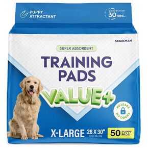 Dog Pads Large Pet Pee Pads for Dogs & Puppy Training 28" x 30" Potty Pads for Dogs [50-COUNT] Leak-Proof Dog and Puppy Pads - Quick-Dry Surface - Heavy Duty Absorbent Disposable Dog Wee Pad Bulk Pack