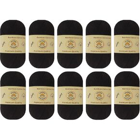 10-Pack of Yonkey Monkey 500 Grams Yarn - 70% Rayon derived from Bamboo, 30% Cotton - Imported - Tiger Mix 9046