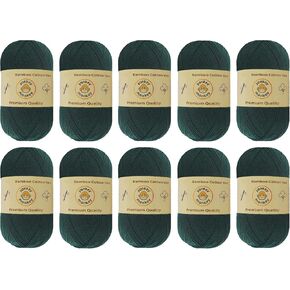 10 عبوات من Yonkey Monkey 500 غرام غزل - 70 ٪ Rayon مشتق من الخيزران ، 30 ٪ من القطن - مستورد - أبيض 9013