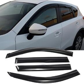 Tape On Window Visor Compatible with 1997-2003 Ford F-150, 1997-1999 F-250 Super/Extended Cab, Side Vent Window Deflector Rain Guard Shade, Truck Accessories-4pcs