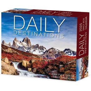 Daily Destinations 2025 6.2" x 5.4" Box Calendar