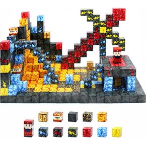 108 PCS Magnetic Blocks Build Magnetic Toys STEM Montessori Sensory Toys Construction Toys for Boys & Girls Age 3+