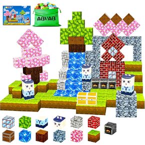 Magnetic Blocks - Building Magnet Magic Portal Set，Magnetic Tiles Building Blocks Toddler Toys STEM Sensory Outdoor Toys for 3+ Year Old Boys & Girls