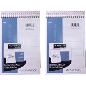 MeadWestvaco 43848 6 X 9 Legal Ruled Notebook Assorted Colors