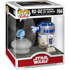 Funko Pop! Deluxe: Star Wars: R2-D2 and Princess Leia Hologram
