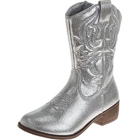 Glitter Cowboy Boots - Mid Calf Western Shoes (Little Kid - Big Kid)