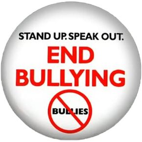 2 Pack End Bullying Round Button Pins - 2 Pins