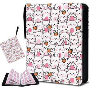 900 Pockets Card Binder for Pokemon, 9-Pockets Trading Card Binder Card Collection Binder Card Holder Binder with 50 Removable Sleeves and Zipper for Boys and Girls Organized