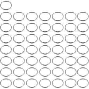 50 Pcs Split Rings, Stainless Steel Key Ring Hoops, Round Jump Rings for Crafts and DIY Arts, 20mm