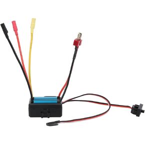 35A RC ESC, Brushless ESC Electric Speed Controller Metal ESC for 1/18 1/16 Remote Control Car (Blue)
