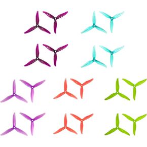 GEMFAN Hurricane Max 51377 5.1X3.0X3 3-Blade PC Propeller 3-Blades Props for FPV Racing Drone Quadcopter Frame Kit 20 pcs 10CW 10CCW