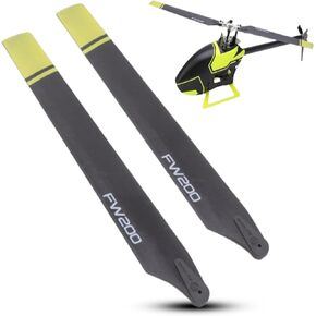 Remote Control Helicopter Propeller, High Toughness Safe RC Helicopter Propeller Blade Accessories Replacement for Fly Wing FW200 RC Helicopter Propeller Part Spare Replacement Propellers(Yellow)