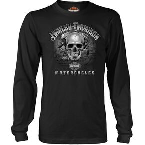 Harley-Davidson H-D Military Long Sleeve Shirt | Official Gear | Black for Weisbaden, Navy for Overseas Tour in Saudi Arabia