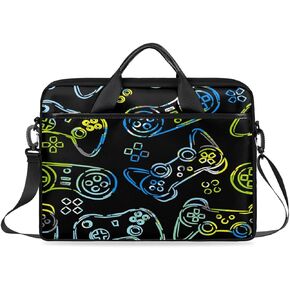 Laptop Bag for Women Men, 15.6 inch Messenger Shoulder Bags, Water Resistant Computer Bag Sleeve