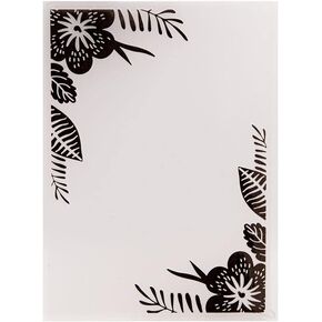 ZFPARTY Leaf Frame Plastic Embossing Folders for DIY Scrapbooking Paper Craft/Card Making Decoration Supplies