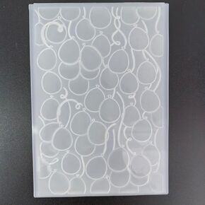 NZJ 3D Texured Balloon Background Plastic Embossing Folders for Card Making Scrapbooking and Other Paper Crafts