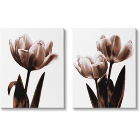 Stupell Industries Contemporary Tulips Photography 2pc Canvas Wall Art Set, Design by Caroline Kelly