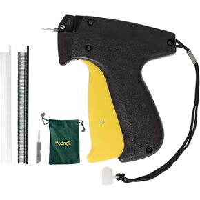 Sewing Gun for Clothes, Tag Attacher Gun Kit Includes 2 Needle, 1200 Black & 1200 White Fasteners, Fine Sewing Tool Clothing Sewing Gun, Yudngli