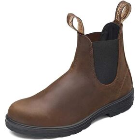 Blundstone 1944 Men's Classics Chelsea Boots with Yellow Soles, Rustic Brown / Mustard Black Premium Water Resistant Leather with a Cushioned Midsole and Elastic Side, 5.5 UK