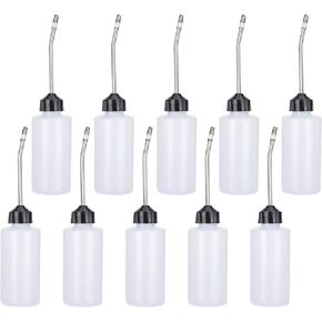 10pcs 120ML Deluxe Plastic Oiler Iron Nozzle Plastic 10pcs 120ML Sewing Machine Sewing Machine Oiler,Oil Dispenser with Long AnglSpout Sewing Machine Oil Bottle
