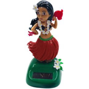 Katutude Solar Dancing Toys Solar Powered Hula Girl Dancer Figures Car Dashboard Ornament Home Office Window Table Decoration - No Batteries Required