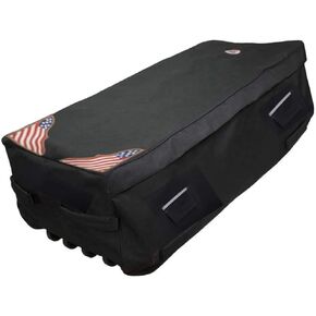 Derby Originals Rolling Bale Bag with Ventilation Windows and Patriotic Leather Accents (Royal Blue)