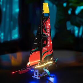 إضاءة LED متوافقة مع فريق Lego Emirates Team New Zealand AC75 Yacht 42174 ، مجموعة الضوء المتوافقة مع LEGO 42174 ، مع إعطاء الضوء للنموذج ، لم يتضمن مجموعة النموذج (الطبعة الكلاسيكية)