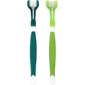 ULTECHNOVO 2pcs Pet Toothbrush Doggie Toys Cat Teeth Cleaning Toys for Dogs Small Dog Tooth Brush Dog Toothpaste Cat Toothbrush and Toothpaste Small Dog Toothbrush Large Dog Care Brush Pp