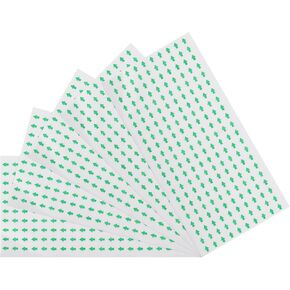 MECCANIXITY Round Arrow Shape Stickers Labels Color Coded 0.4Inch Green Clear for Maps, Reports, Special Projects 210 Count Pack of 5