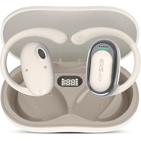 سماعات الأذن المترجم اللغوي 144 LAGHTER TRANSION SLUETOOTH 5.4 MUSIC MUSIC ARIBUDS Translator Device with Casing Case for Business Travel (White)