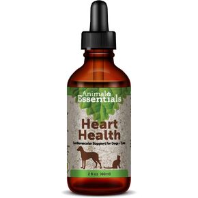 Animal Essentials Heart Health for Dogs & Cats - Cardiovascular Support Supplement, Healthy Heart, Organic Hawthorn Berry, Herbal Tincture - 2 Fl Oz