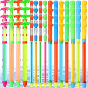 Tanlade 54 Pcs Water Guns Bulk Plastic Water Squirter Colorful Water Shooters with Handle Long Range Water Suction Gun Swimming Pool Squirt Toys Summer Favors Party Toys