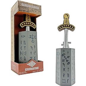 Project Genius Sword in Stone 3D Blind Maze Brainteaser, Wooden Mechanical Puzzle, Gift for Kids 8+, Teens, and Adults - True Genius Series Inspired by Historic Artifacts