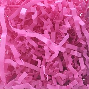 100 Grams Crinkle Cut Paper Shred Gift Basket Tissue Paper Filler Easter Basket Fillers Gifts Packing Grass for Boxes Shredded Paper Filler Hot Pink