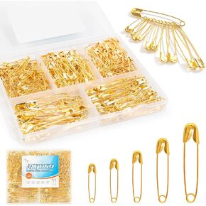 320Pcs Black Safety Pins Assorted,5 Different Sizes Large and Small Safety Pins for Clothes,Pins for Art,Crafts, Sewing and Jewelry Making