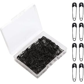 120 Pcs Small Black Safety Pins,19mm Mini Safety Pins for Clothes,Metal Sewing Pins,Tiny Clothes Safety Pins Bulk,Safety Pin for Tags DIY Crafts Sewing,Jewelry Making,Arts