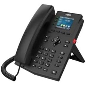 Fanvil - Wi-Fi Phone, 2.4" Color Display, 2 SIP lines, Built-in WiFi 5, PoE, 6-party Conference