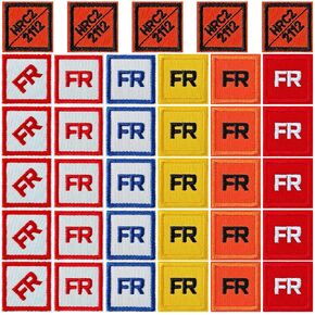 35PCS FR Patches, FR Iron on Patches for Clothes, Jeans, Backpacks, Hats and More
