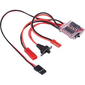 Speed Controller with Brake, RC Model ESC, 20A Brushed PCB Electronic for RC Car Boat Crawler Remote Control Vehicle Model Accessory
