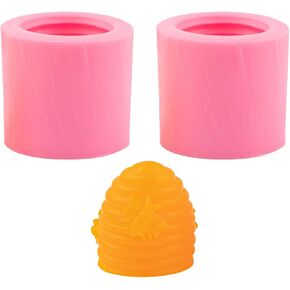 AUEAR, Bee Honeycomb Molds Silicone Beehive Mold for Handmade Candle Soap Cake Fondant Decorating Candy Chocolate Crayon Wax Melt Polymer Clay