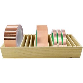 Wooden Copper Foil Dispenser for Stained Glass Copper Foil Tape Copper Foil Tape Dispenser Stained Glass Supplies Foil 17 Dispenser for Stained Glass Art Tools Storage