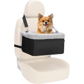 Dog Car Seat for Small Dogs Under 20lbs, Dog Booster Seat with Metal Frame Construction Double-Layer Oxford Puppy Car Seats with Safety Leash Perfect for Small Pets Dogs Cats