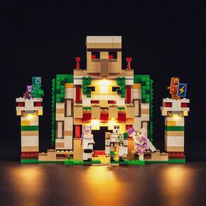 LED Light Kit Compatible with Lego The Iron Golem Fortress 21250, 2023 Upgraded Creative Lighting Set Accessories Compatible with Lego 21250 Building Set (Lights Only, No Models)