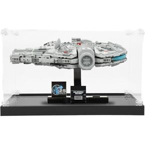 علبة عرض أكريليك لـ Lego Star Wars Millennium Falcon نموذجًا جديدًا للذكرى السنوية الخامسة والعشرين ، مربع عرض مقاوم للغبار لـ LEGO 75375 ، الحجم: 11.81 × 9.84 × 84 بوصة (غير متضمن النموذج)